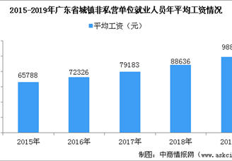 2019年广东城镇非私营单位就业人员年平均工资情况：珠三角核心区工资最高