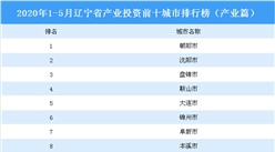 2020年1-5月辽宁省产业投资前十城市排名（产业篇）