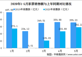 2020年5月全国彩票销售情况分析：彩票销量同比继续回落（图）