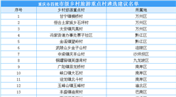 重慶市首批市級鄉村旅游重點村遴選建議名單出爐：50個村入選（附名單）