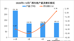 2020年5月廣西生鐵產(chǎn)量及增長(zhǎng)情況分析