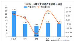 2020年1-6月宁夏原盐产量为46.78吨   同比增长20.54%