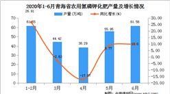 2020年1-6月青海省农用氮磷钾化肥产量为261.86万吨  同比增长30.67%
