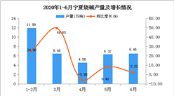 2020年1-6月宁夏烧碱产量为35.81万吨   同比增长22.01%