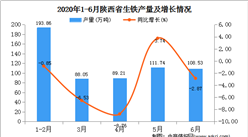 2020年1-6月陜西省生鐵產量為591.37萬噸  同比增長22.48%
