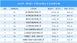 2020年《财富》中国500强山东企业排行榜（附完整榜单）
