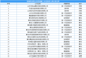 山东省首批50家科技型企业科创板上市培育库入库企业名单（附完整名单）