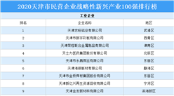 2020年天津市民營企業戰略性新興產業100強排行榜