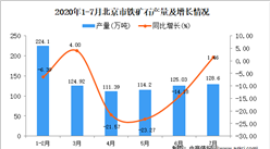 2020年1-7月北京市铁矿石产量为828.2万吨 同比下降10.06%