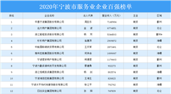 2020年寧波市服務業企業百強排行榜