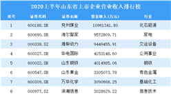 2020上半年山東省上市企業100強排名：兗州煤業位居第一