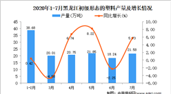 2020年7月黑龍江初級形態的塑料產量數據統計分析