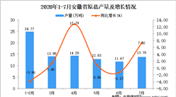 2020年7月安徽省原盐产量数据统计分析