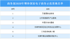 2020年增补国家电子商务示范基地名单出炉：共15个基地上榜（附详细名单）