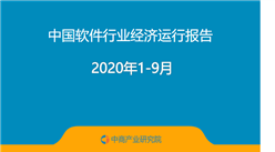 2020年1-9月中国软件行业经济运行报告（附全文）