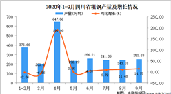 2020年9月四川省粗钢产量数据统计分析