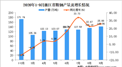 2020年9月浙江省粗钢产量数据统计分析