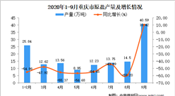 2020年9月重慶市原鹽產量數據統計分析