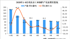 2020年9月重慶市工業鍋爐產量數據統計分析
