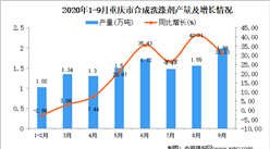 2020年9月重慶市合成洗滌劑產量數據統計分析