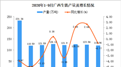 2020年9月广西生铁产量数据统计分析