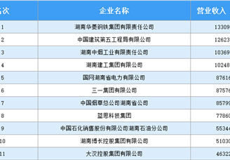 2020湖南企业100强榜单（附完整榜单）