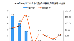 2020年9月广东农用氮磷钾化肥产量数据统计分析