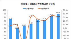 2020年9月湖南省飲料產量數據統計分析