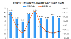 2020年10月青海省农用氮磷钾化肥产量数据统计分析