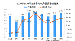 2020年10月山東省汽車數據統計分析