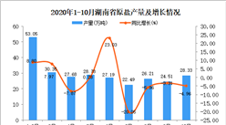 2020年10月湖南省原鹽產量數據統計分析