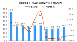 2020年11月青海省纯碱产量数据统计分析