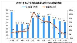 2020年12月中国未锻轧铜及铜材进口数据统计分析