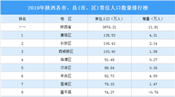 2019年陕西各市、县(市、区)常住人口数量排行榜：雁塔区常住人口最多（图）