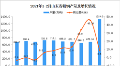 2021年1-2月山东省粗钢产量数据统计分析