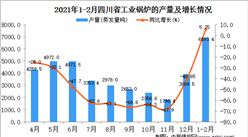 2021年1-2月四川省工业锅炉产量数据统计分析