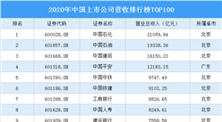 2020年中國上市公司營收排行榜TOP100（附榜單）