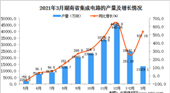 2021年3月湖南省集成電路產量數據統計分析