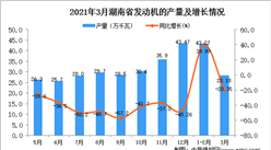 2021年3月湖南省发动机产量数据统计分析