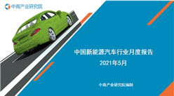 2021年1-5月中国新能源汽车行业月度报告（完整版）