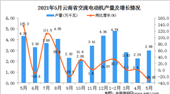 2021年5月云南交流电动机产量数据统计分析