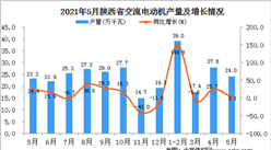 2021年5月陕西交流电动机产量数据统计分析