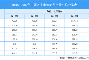 2021年中國核能發電行業區域分布現狀分析：華東地區發電量最大（圖）