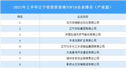 產業地產投資情報：2021年上半年遼寧省投資拿地TOP10企業排名（產業篇）
