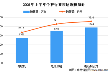 2021年上半年中國個護行業市場運行情況分析：電吹風銷售額同比增長41.3%