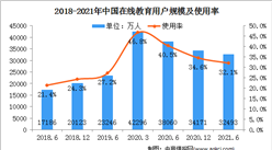 2021年上半年中国互联网在线教育用户分析：用户规模达3.25亿（图）