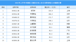 2021年上半年中国轻工制造行业上市公司营业收入TOP50排行榜（附榜单）