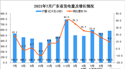 2021年7月广东省发电量数据统计分析
