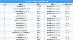 2021年河北省制造业民营企业100强排行榜（附全榜单）