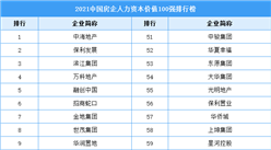 2021中国房企人力资本价值100强排行榜（附全榜单）